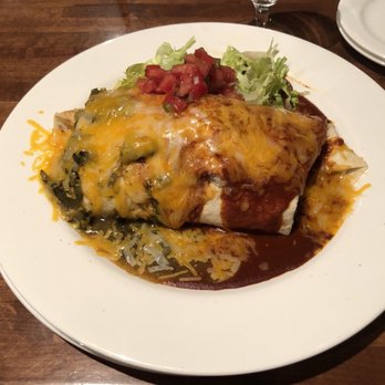 AGAVE Restaurant & Lounge - Jumbo Burrito (Christmas *half green half red sauce*) - Lounges Near Me - Santa Fe, New Mexico AGAVE Restaurant & Lounge - Jumbo Burrito (Christmas *half green half red sauce*) - Lounges Near Me - Santa Fe, New Mexico