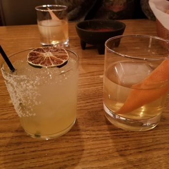 La Casita Restaurante - Left: House Margarita, Right: Oaxaca Old Fashioned, Background: Oaxaca Old Fashioned. - Mexican Near Me - Grover Beach, California La Casita Restaurante - Left: House Margarita, Right: Oaxaca Old Fashioned, Background: Oaxaca Old Fashioned. - Mexican Near Me - Grover Beach, California