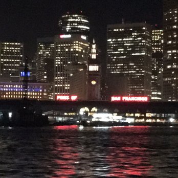Rendezvous Charters - City lights from the Bay Lady - Boating Near Me - San Francisco, California