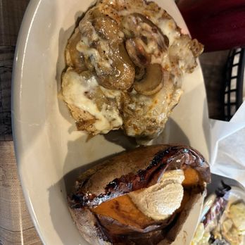 Beefmaster Steakhouse - Mushroom chicken sweet potato yummy - Steakhouses Near Me - Weatherford, Texas Beefmaster Steakhouse - Mushroom chicken sweet potato yummy - Steakhouses Near Me - Weatherford, Texas