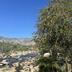 Camp Three Campground - River behind campground