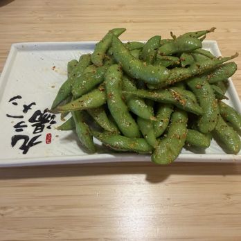 Kyuramen - Chili garlic edamame - Ramen Near Me - Henderson, Nevada Kyuramen - Chili garlic edamame - Ramen Near Me - Henderson, Nevada
