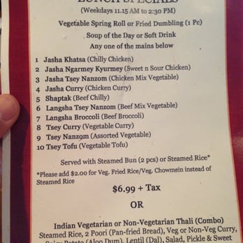 Tibet Kitchen - Its menu is hard to find in the web - those are lunch choices. - Himalayan/Nepalese Near Me - Toronto, Ontario Tibet Kitchen - Its menu is hard to find in the web - those are lunch choices. - Himalayan/Nepalese Near Me - Toronto, Ontario