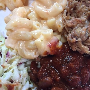 Hometown Bar-B-Que - Pork pit smoked beans slaw and mac - Barbeque Near Me - Brooklyn, New York