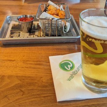 Wahlburgers @ Hy-Vee - Cheese curds and a bud light - Salad Near Me - Manhattan, Kansas Wahlburgers @ Hy-Vee - Cheese curds and a bud light - Salad Near Me - Manhattan, Kansas