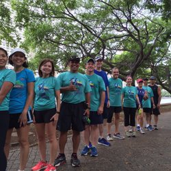 The Honolulu Marathon Clinic - The Silver Group (10:30-11:00 min/mile). Missing quite a few peeps.