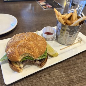 Salud! de Mesilla - Sweet Brie burger and fries - New American Near Me - Las Cruces, New Mexico Salud! de Mesilla - Sweet Brie burger and fries - New American Near Me - Las Cruces, New Mexico