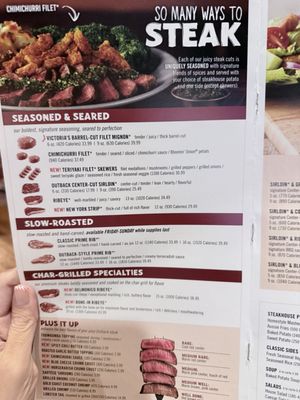 Menu photo 3 Outback Steakhouse Las Vegas, NV Menu photo 3 Outback Steakhouse Las Vegas, NV