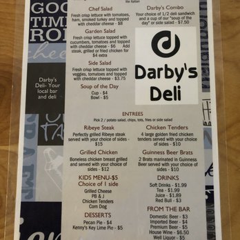 Darby's Deli - Menu - Delis Near Me - Sheffield, Alabama Darby's Deli - Menu - Delis Near Me - Sheffield, Alabama
