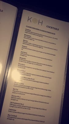Menu photo 2 Koh Restaurant & Cocktail Lounge Dublin, D Menu photo 2 Koh Restaurant & Cocktail Lounge Dublin, D