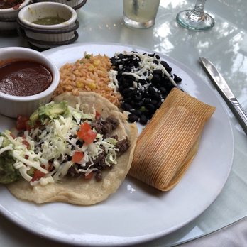 El Paseo Restaurant - Carne asada taco, chicken tamale rice & black beans - Mexican Near Me - Santa Barbara, California El Paseo Restaurant - Carne asada taco, chicken tamale rice & black beans - Mexican Near Me - Santa Barbara, California