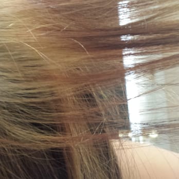 Luxe De Vil Salon - Apparently the professional didn't know how to evenly apply bleach. - Hair Salons Near Me - Denver, Colorado