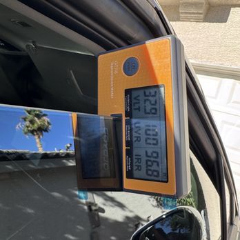 Precision Window Tint - Right side front window (out of direct sun): 32.9 VLT & 96.8 IRR - Car Window Tinting Near Me - Las Vegas, Nevada Precision Window Tint - Right side front window (out of direct sun): 32.9 VLT & 96.8 IRR - Car Window Tinting Near Me - Las Vegas, Nevada