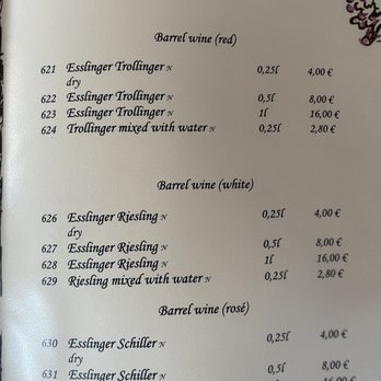 Weinkeller Einhorn - Menu - Wine Bars Near Me - Esslingen, BW Weinkeller Einhorn - Menu - Wine Bars Near Me - Esslingen, BW