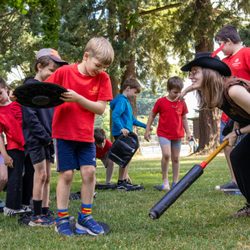 One With Heart - Campers play a game at a pirate-themed Summer Camp