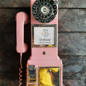 Kopitiam - Working payphone outside the restaurant - Malaysian Near Me - New York, New York