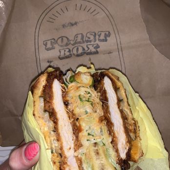Toast Box - Korean Glazed Crispy Chicken Sandwich (Spicy) - Sandwiches Near Me - Denver, Colorado