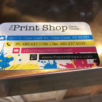 The Print Shop - Business card - Printing Services Near Me - Cave Creek, Arizona