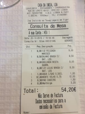 Menu photo 4 Casa da Índia Lisbon, 11