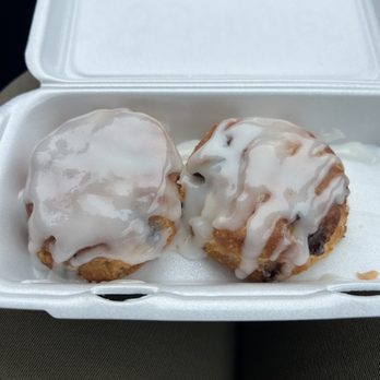 Bojangles - two donuts in a styrofoam container - Chicken Wings Near Me - Summerville, South Carolina Bojangles - two donuts in a styrofoam container - Chicken Wings Near Me - Summerville, South Carolina