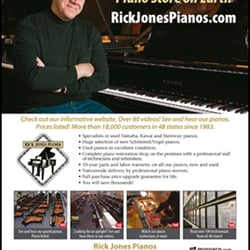 Thorntree Design - I created this ad for a well known Piano re-seller for a national Magazine. It involved an interior photo shoot for the main ...