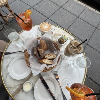 Parc - Bread and aperol spritz - French Near Me - Philadelphia, Pennsylvania Parc - Bread and aperol spritz - French Near Me - Philadelphia, Pennsylvania