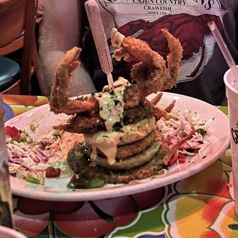 Jacques-Imo's Cafe - Soft shell crab fried green tomatoes - Cajun/Creole Near Me - New Orleans, Louisiana Jacques-Imo's Cafe - Soft shell crab fried green tomatoes - Cajun/Creole Near Me - New Orleans, Louisiana