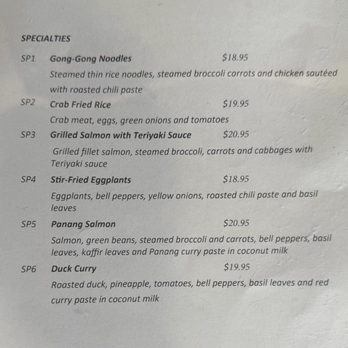 PDX Thai Dining - New menu - Thai Near Me - Portland, Oregon