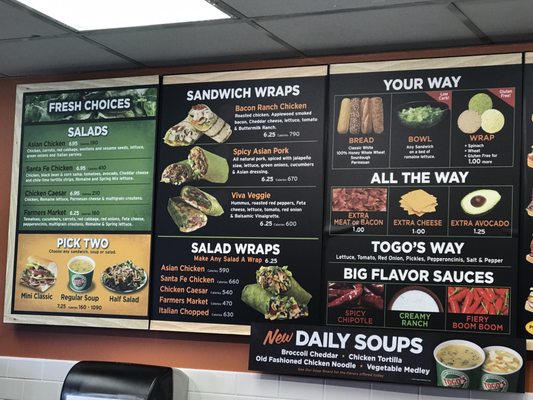 Menu photo 1 TOGO'S Sandwiches Vallejo, CA Menu photo 1 TOGO'S Sandwiches Vallejo, CA