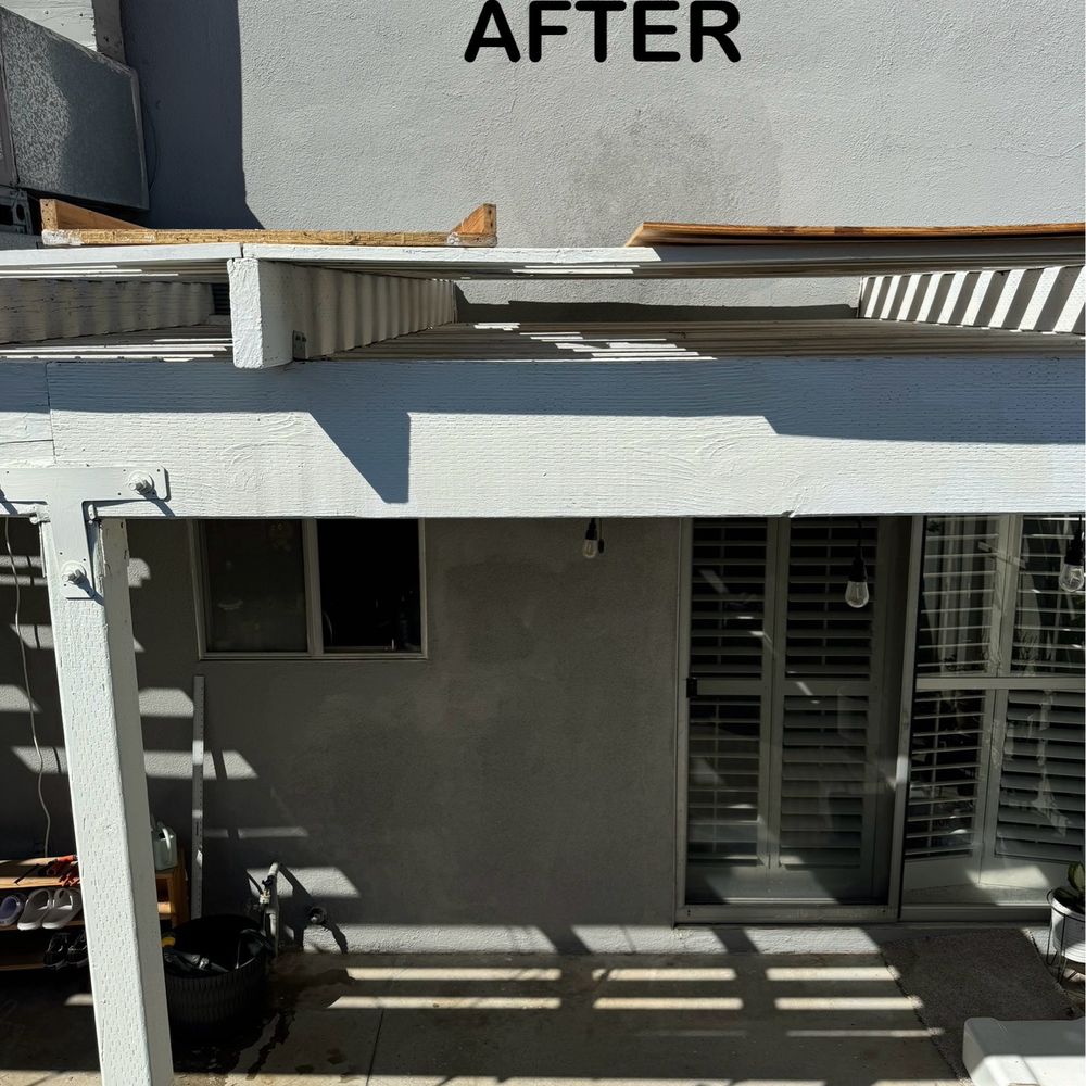 After: stucco repaired and repainted by All Over Stucco After: stucco repaired and repainted by All Over Stucco