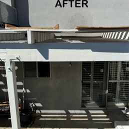 After: stucco repaired and repainted by All Over Stucco After: stucco repaired and repainted by All Over Stucco
