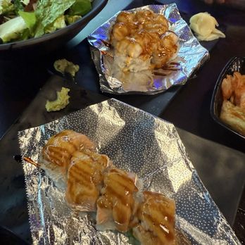 Ohgane Korean BBQ - Baked Scallop and Baked Salmon Rolls - Korean Near Me - Rancho Cordova, California