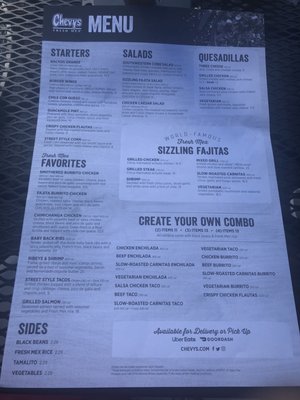 Menu photo 3 Chevys Fresh Mex Clifton, NJ