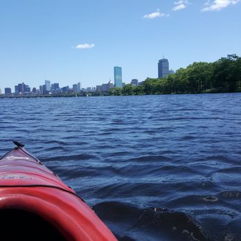 Paddle Boston - a view of boston, the 2 tall buildings to the right are the hancock and prudential - Rafting/Kayaking Near Me - Allston, Massachusetts Paddle Boston - a view of boston, the 2 tall buildings to the right are the hancock and prudential - Rafting/Kayaking Near Me - Allston, Massachusetts