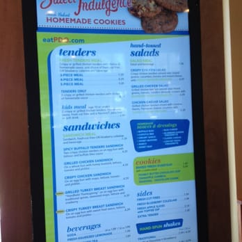 PDQ Chicken - These are digital and they change ever so often. It's two of these when you first walk in. - Sandwiches Near Me - Gainesville, Florida