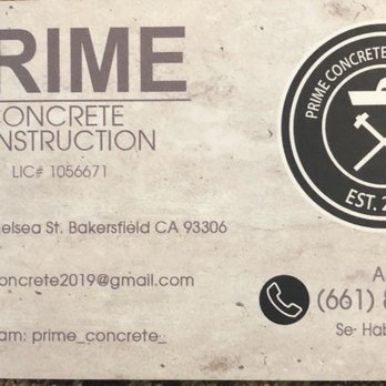 Prime Concrete Construction - Business card - Masonry/Concrete Near Me Prime Concrete Construction - Business card - Masonry/Concrete Near Me