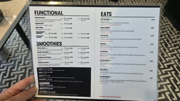 Menu photo 3 Gregorys Coffee Washington D.c, DC