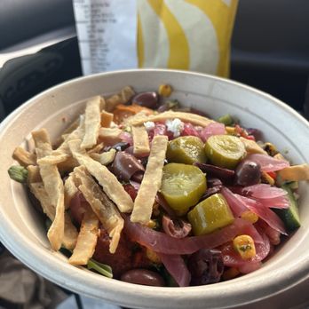 CAVA - Greens & grains pick up order - Mediterranean Near Me - Fullerton, California