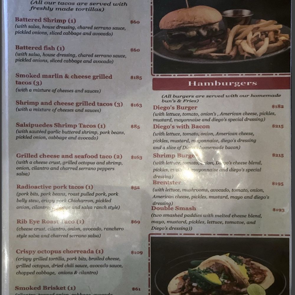 Diego's Casa De Playa - Diego's Menu - Seafood Near Me - Mazatlán, SIN Diego's Casa De Playa - Diego's Menu - Seafood Near Me - Mazatlán, SIN