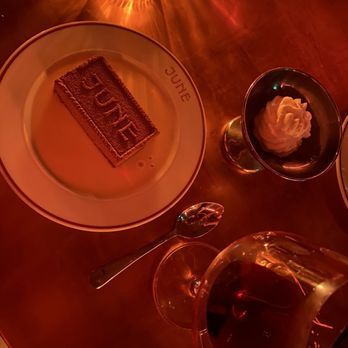 June On Cambie - Milk chocolate mousse, hazelnut, Frangelico - Desserts Near Me - Vancouver, British Columbia