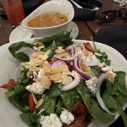 This is an appetizer sized salad, and a cup of soup? Wow! This is an appetizer sized salad, and a cup of soup? Wow!