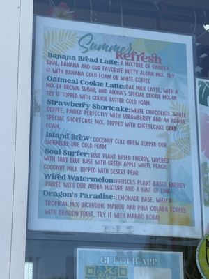 Menu photo 2 Aloha Coffee Grindz Lakewood, WA