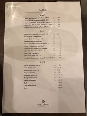 Menu photo 4 Madre Terra Rome, RM