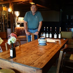Brick House Vineyards - Proprietor Doug Tunnell in Brick House Vineyards tasting room