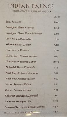 Menu photo 2 India Palace Restaurant Mill Valley, CA Menu photo 2 India Palace Restaurant Mill Valley, CA