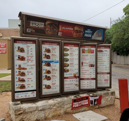 Menu photo 4 Wendy's Austin, TX