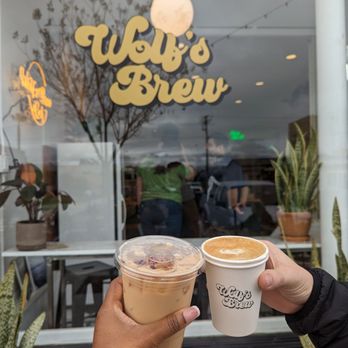 Wolf's Brew Coffee - Iced rose latte and cappuccino - Coffee & Tea Near Me - Long Beach, California