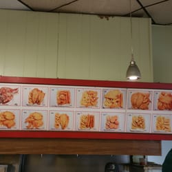 Jay Fish Market - Wall Menu. Pricing wasn't that bad.