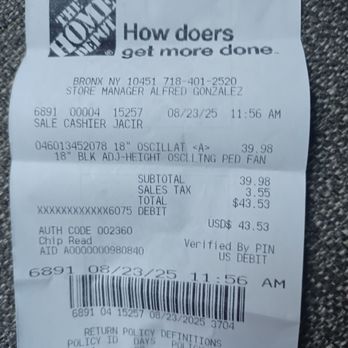 The Home Depot - The bill - Nurseries & Gardening Near Me - Bronx, New York The Home Depot - The bill - Nurseries & Gardening Near Me - Bronx, New York