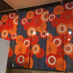 Mitori Teriyaki - Pretty curtains, called Noren in Japan.